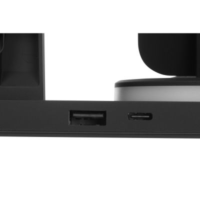 Складная зарядная станция с беспроводной зарядкой Flashport, 15 Вт, черный-12