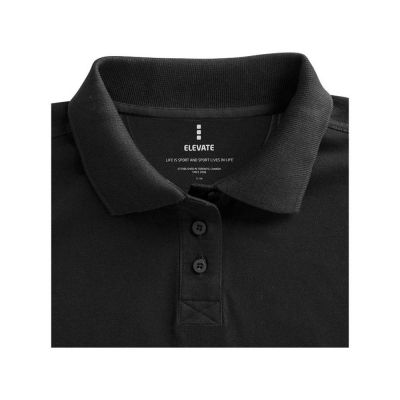 Calgary женская футболка-поло с коротким рукавом, антрацит-6