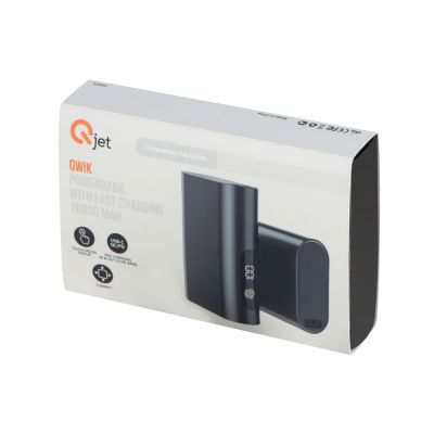 Внешний аккумулятор с QC/PD Qwik, 10000 mah, черный-7