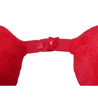 Подушка Basic из микрофибры с эффектом памяти U-shape, красный NEW-3