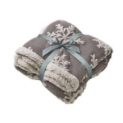 Плед Snowflake новогодний-9