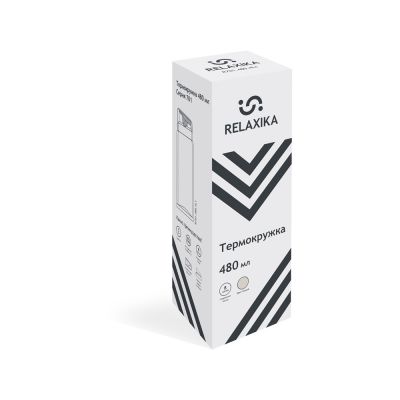 Термокружка Relaxika 701 (0,48 литра), белая (без лого)-17