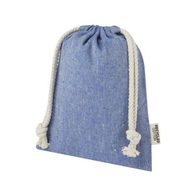 Маленькая подарочная сумка Pheebs объемом 0,5 л из хлопка плотностью 150 г/м2, синий-0