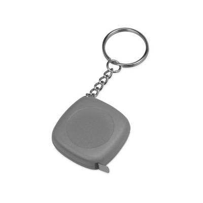 Брелок-рулетка 1м Block, серый-0