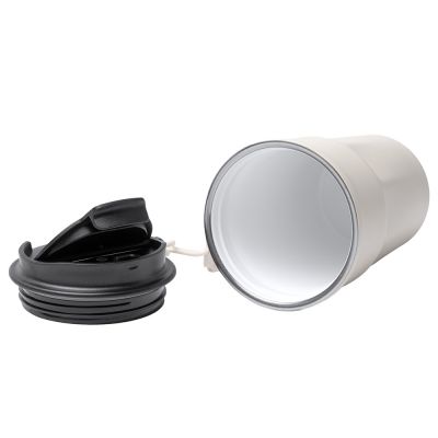 Термокружка KEURY из нержавеющей стали с двойными стенками и ручкой с керамической слоем, белый-2