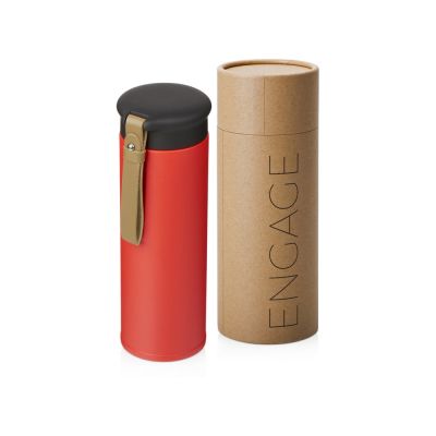 Вакуумный термос Engage, 450 мл, тубус, красный-0