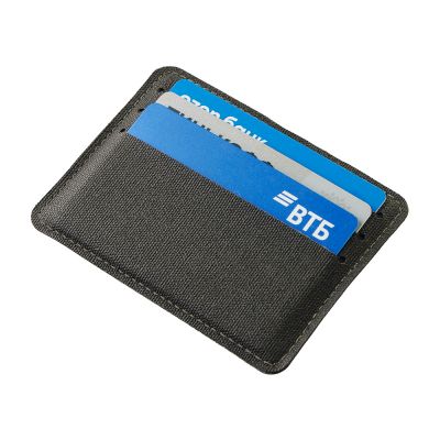 Подарочный набор Consul: обложка для паспорта и картхолдер, серый-3