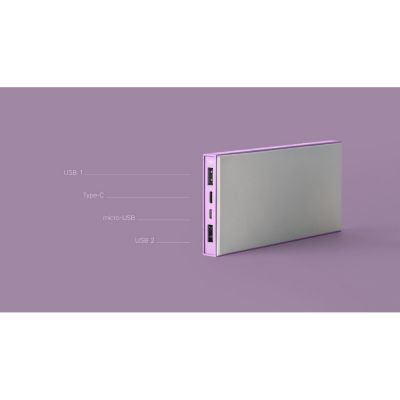 Внешний аккумулятор Rombica NEO ARIA Orchid, 10000мАч, Soft-touch, PD, QCharge, Type-C, сиреневый-5