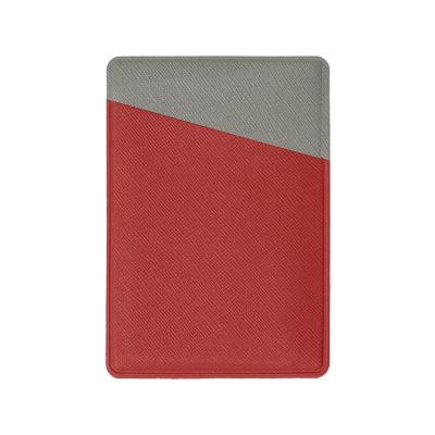 Картхолдер на 3 карты типа бейджа Favor, красный/серый-5