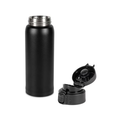 Термокружка Relaxika 701 (0,48 литра), черная (без лого)-4