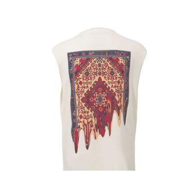 Майка оверсайз Berlin, унисекс, молочный, ДТФ текстиль и Текстильный принтер-1