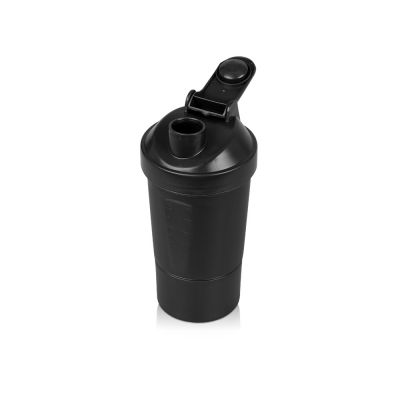 Шейкер для спортивного питания Level Up, черный-1