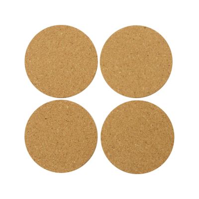 Набор костеров Bali из пробки в хлопковом мешке, 4 шт-4