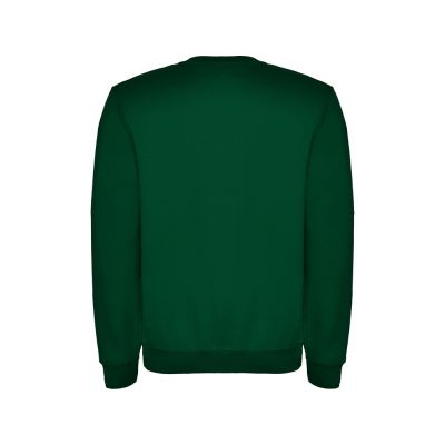 Свитшот с начесом Clasica унисекс, бутылочный зеленый-1