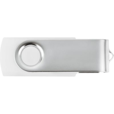 Подарочный набор Flashbank с флешкой и зарядным устройством, белый-4