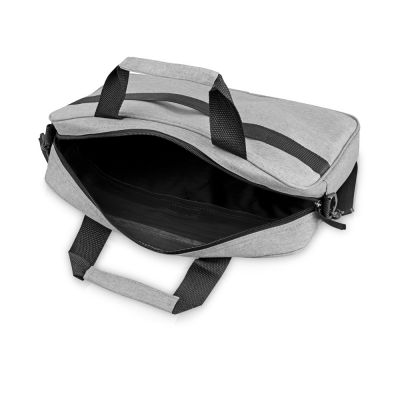 Сумка Брейв для документов и ноутбука 13,3, светло-серый/черный-2