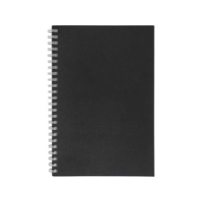 Блокнот на мягкой спирали А5 Sahara, 60 листов 70 гр/м2, черный-2