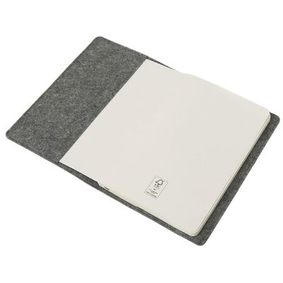Двустороннее портфолио из рпет-фетра и искусственной кожи Felt, серый-7