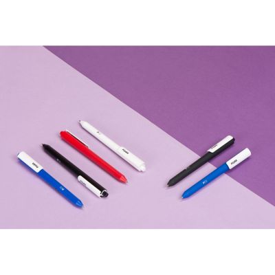 Ручка шариковая Pigra модель P03 PMM, синий/белый-3