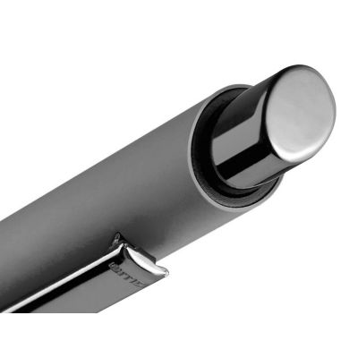 Металлическая шариковая ручка soft touch Ellipse gum, серый-2