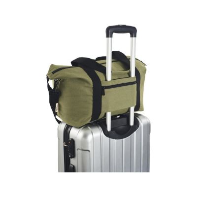 Спортивная сумка Joey из брезента, переработанного по стандарту GRS, объемом 25 л, оливковый-5