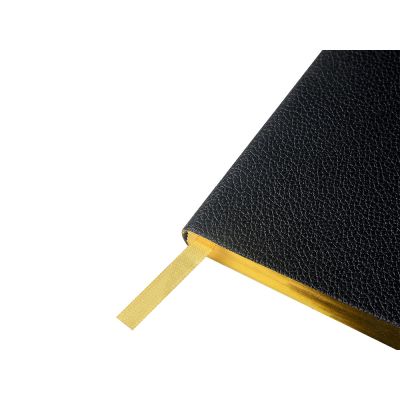 Еженедельник недатированный А6 Black с нашивкой, черный-3