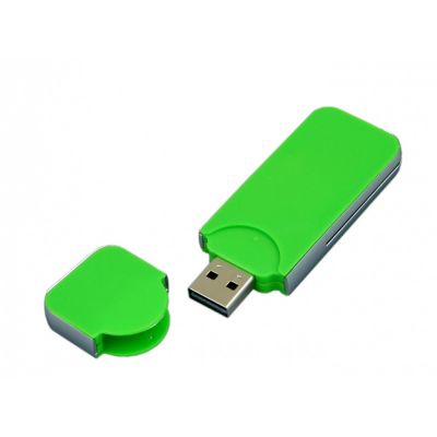 USB-флешка на 32 Гб в стиле I-phone, прямоугольнй формы, зеленый-1