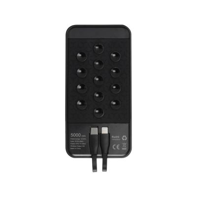 Портативное беспроводное зарядное устройство Octopus Air, 5000 mAh, черный-4