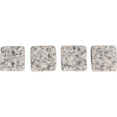 Камни для виски Gentleman в бархатном мешочке, 4 шт, серый-2