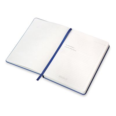 Бизнес-блокнот С3 софт-тач с магнитом, твердая обложка, 128 листов, синий-3