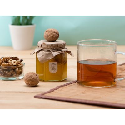 Сувенирный набор Мед с грецким орехом 250 гр-3