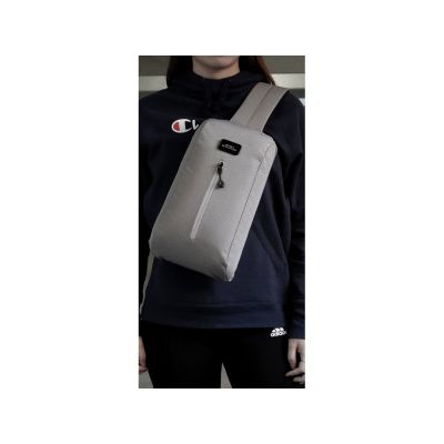 Сумка-слинг Nomad на одно плечо из водостойкого переработанного пластика, серый-7