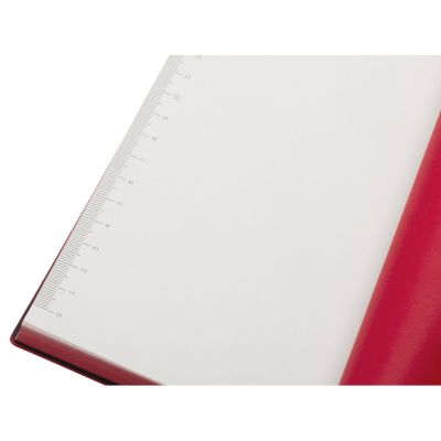 Бизнес-блокнот C1 софт-тач, гибкая обложка, 128 листов, красный-4