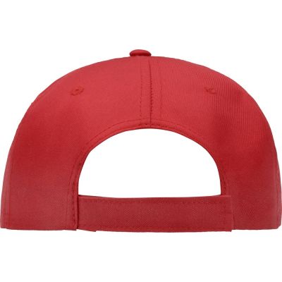 Бейсболка Poly 5-ти панельная 120 гр, красный-3