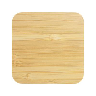 USB-хаб с беспроводной зарядкой из бамбука Plato-3