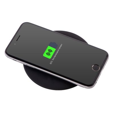 Беспроводное зарядное устройство с подсветкой логотипа Moon spot, 10 Вт, soft-touch-2