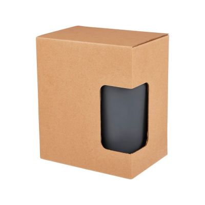 Кружка Nordia объемом 400 мл из переработанных материалов с двойными стенками, серый-4