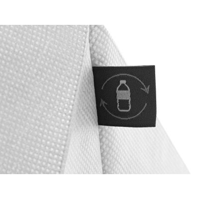 Сумка Reviver с донной складкой из нетканого переработанного материала RPET, белый-2