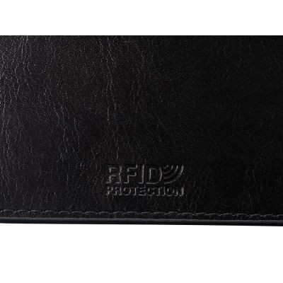 Картхолдер для 6 пластиковых карт с RFID-защитой Fabrizio, черный-6