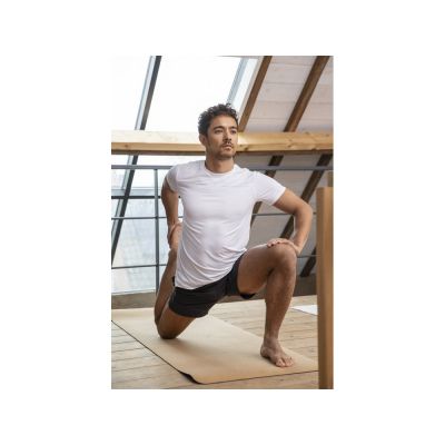 Borax Мужская футболка с короткими рукавами из переработанного полиэстера, сертифицированного согласно GRS - Белый-3