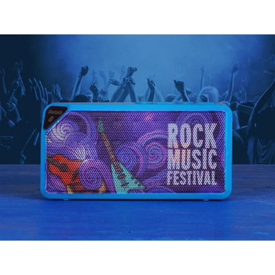 Портативная колонка Bermuda с функцией Bluetooth, голубой-2