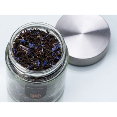 Чай черный, серия Essence, с чабрецом и лепестками василька, стеклянная банка-2