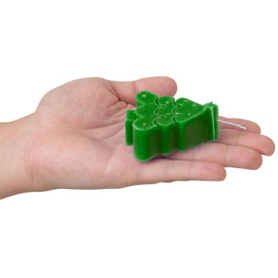 Свеча Елочка, зеленый-4