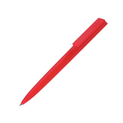 Ручка пластиковая шариковая Taper Solid, матовый красный-0