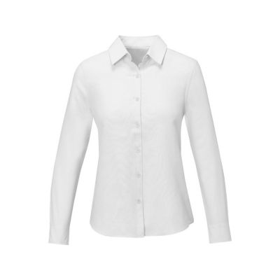 Pollux Женская рубашка с длинным рукавом, белый-3