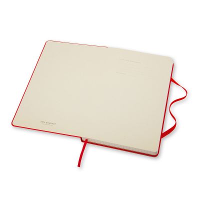 Записная книжка Moleskine Classic (в клетку) в твердой обложке, Large (13х21см), красный-1