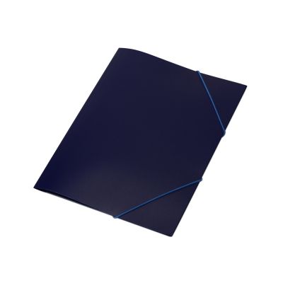 Папка формата А4 на резинке, синий-0