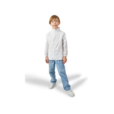 Ветровка Miami детская с чехлом, белый-2