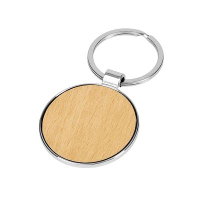 Брелок из бамбука круглой формы, Circle-0