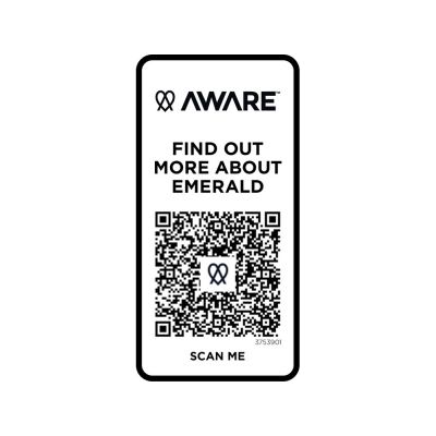 Emerald поло унисекс с коротким рукавом из переработанных материалов Aware™. - Белый-4